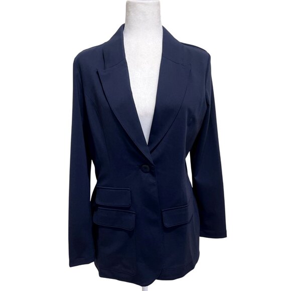 Capsule 121 Womens Blazer Navy Blue  Jacket Single-Button Size L NEW with Tags - Picture 1 of 8